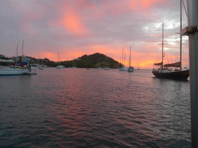 150113-A05 zarter Sonnenuntergang nach starken Regen