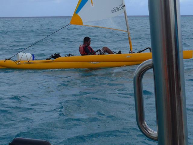 150221 A06 Eine Gruppe kleiner Triamarane 